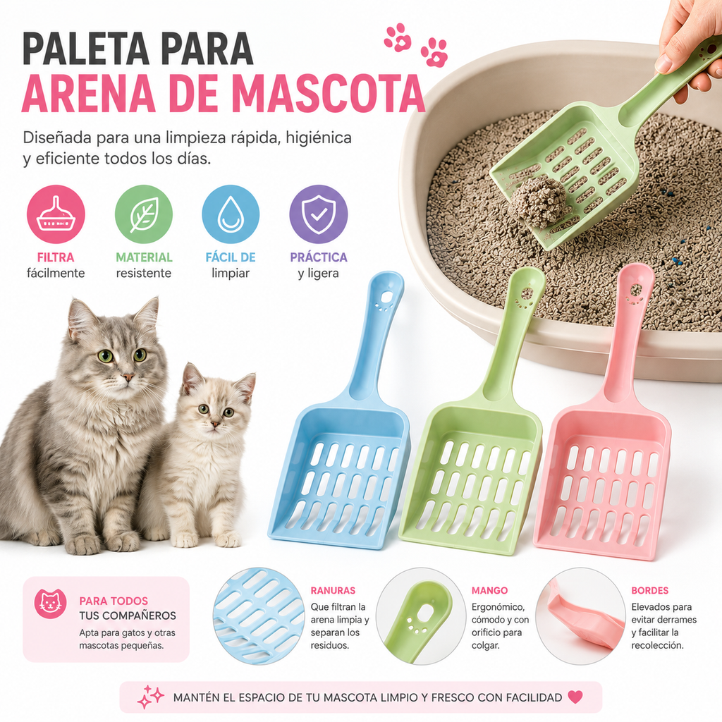 Pala Para Arenero De Gato Mascotas