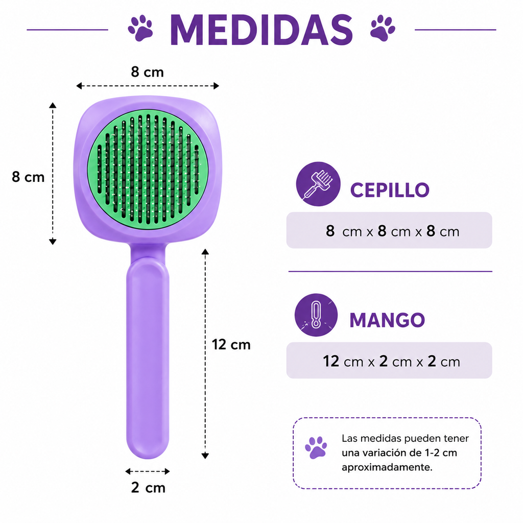 Cepillo Para Mascota Quita Pelo