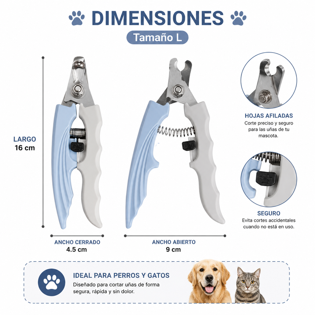 Corta Uñas Para Mascota Con Lima