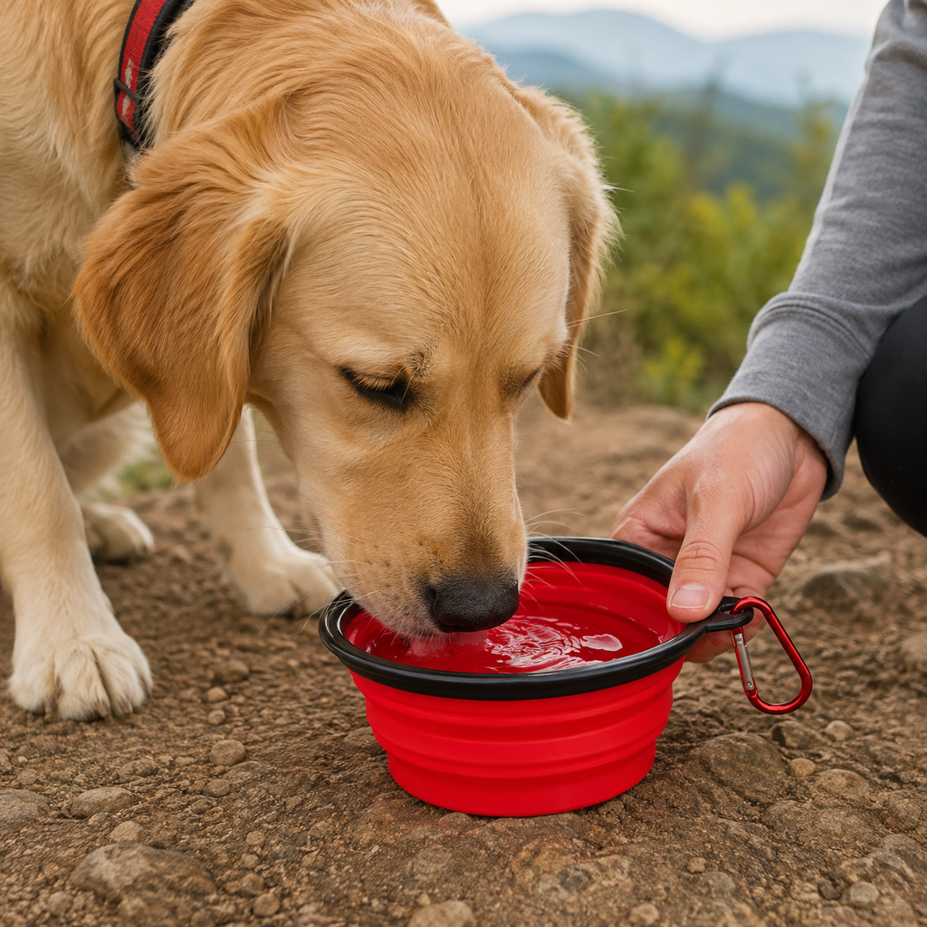 Tazón Plegable Grande 550ml Para Mascota