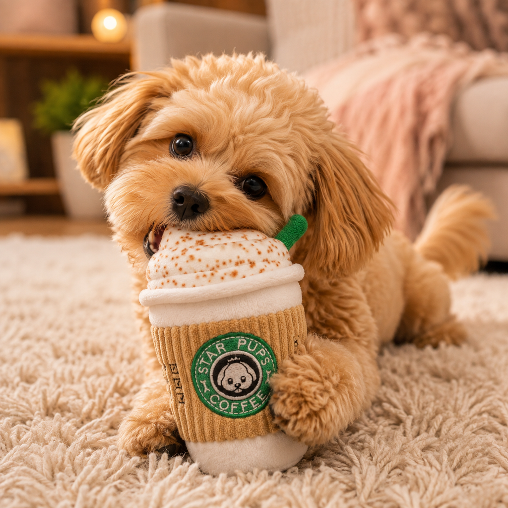 Juguete De Peluche Para Mascota Con Sonido Diseño Star Pups