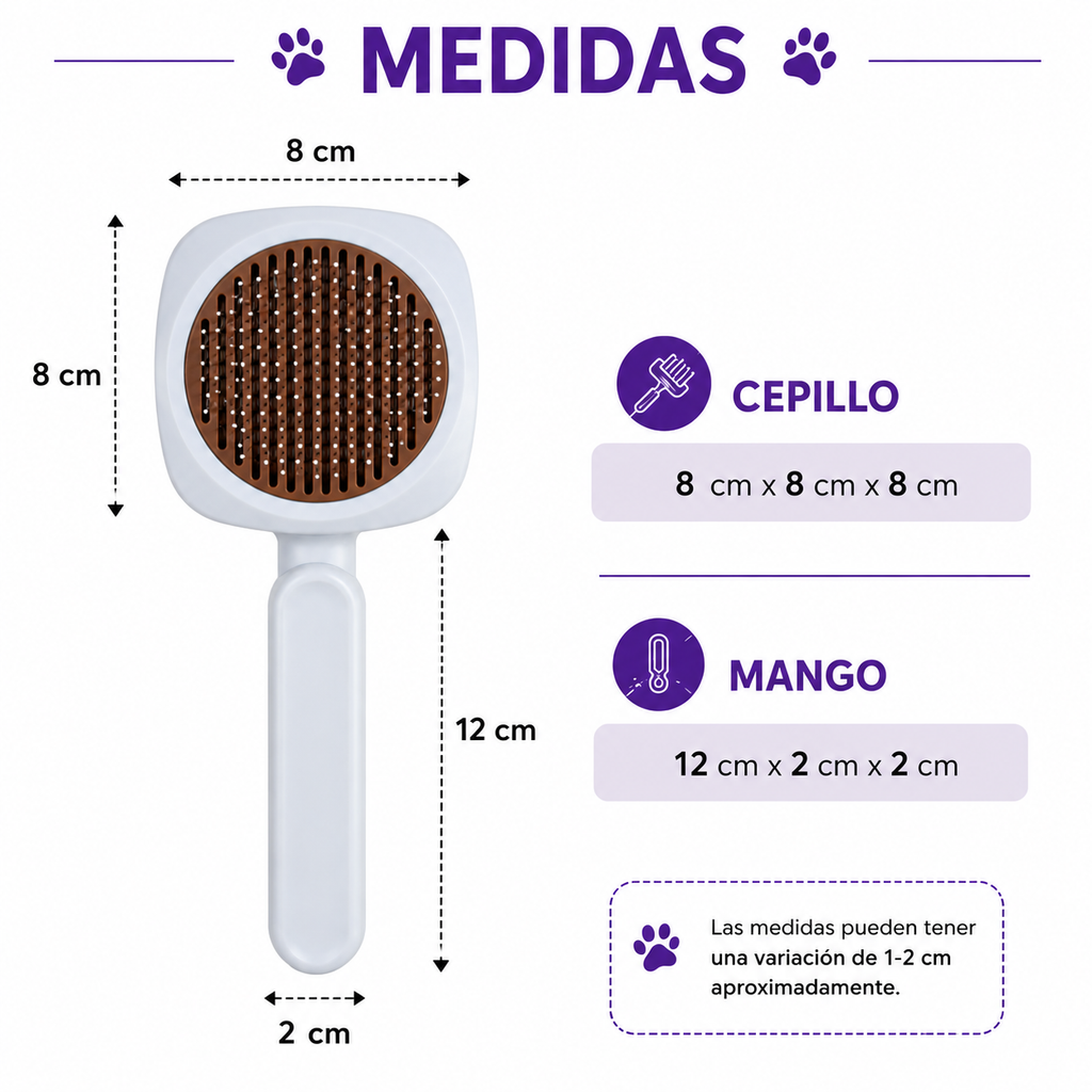 Cepillo Para Mascota Quita Pelo