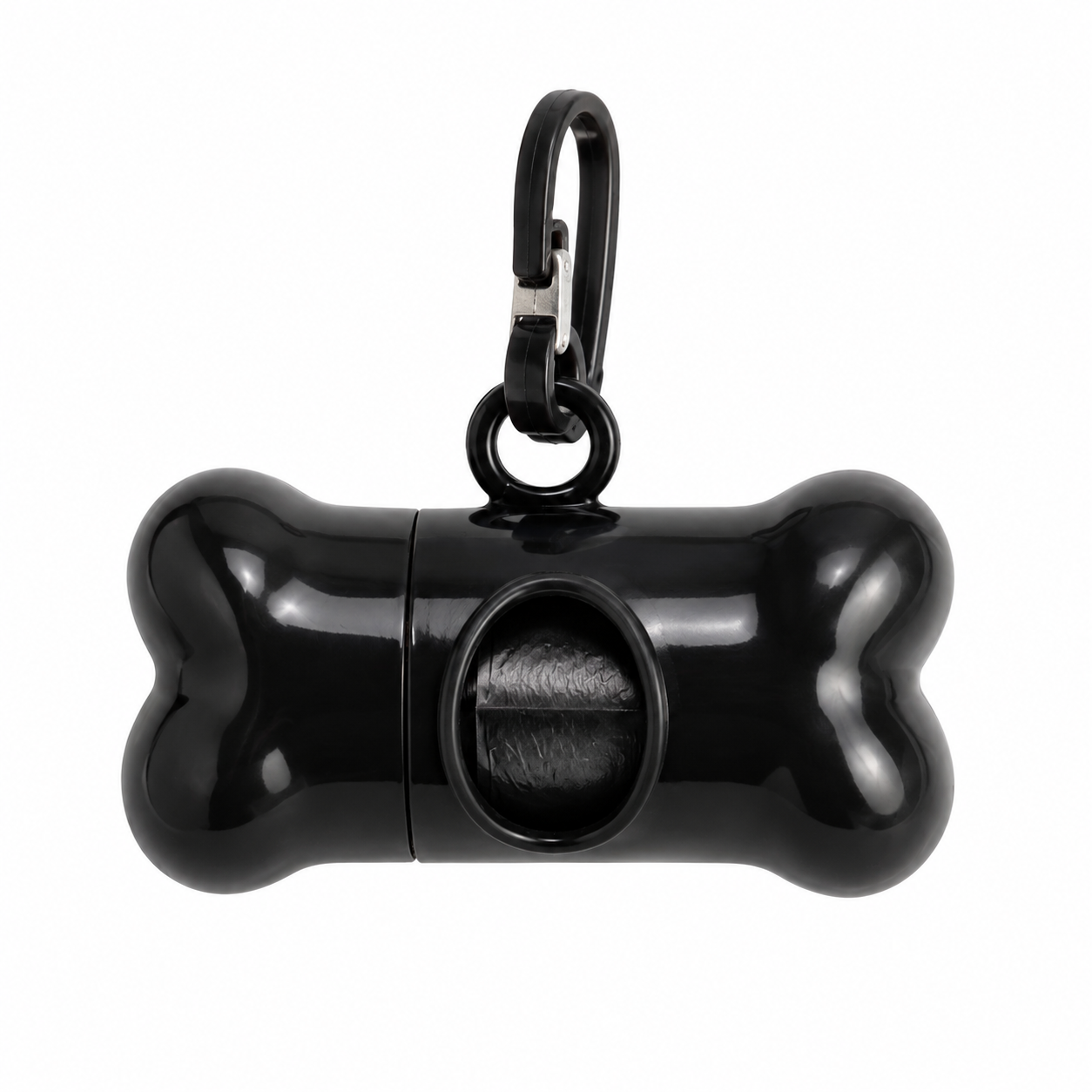 Dispensador De Rollo Diseño "Huesito" + 1 Rollo De Bolsas De Basura Para Mascota